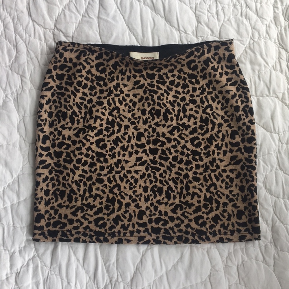 Sans Souci Leopard Print Mini Skirt